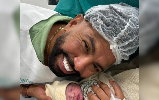 [Silvanno Salles e Jéssica Dantas celebram nascimento do primeiro filho em Salvador]