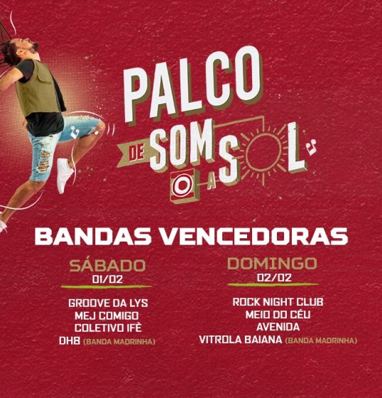 Festival de Verão divulga bandas vencedoras de concurso musical Festival de Verão divulga bandas vencedoras de concurso musical