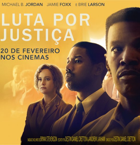 Filme Luta por Justiça estreará no cinema próximo dia 20 Filme Luta por Justiça estreará no cinema próximo dia 20