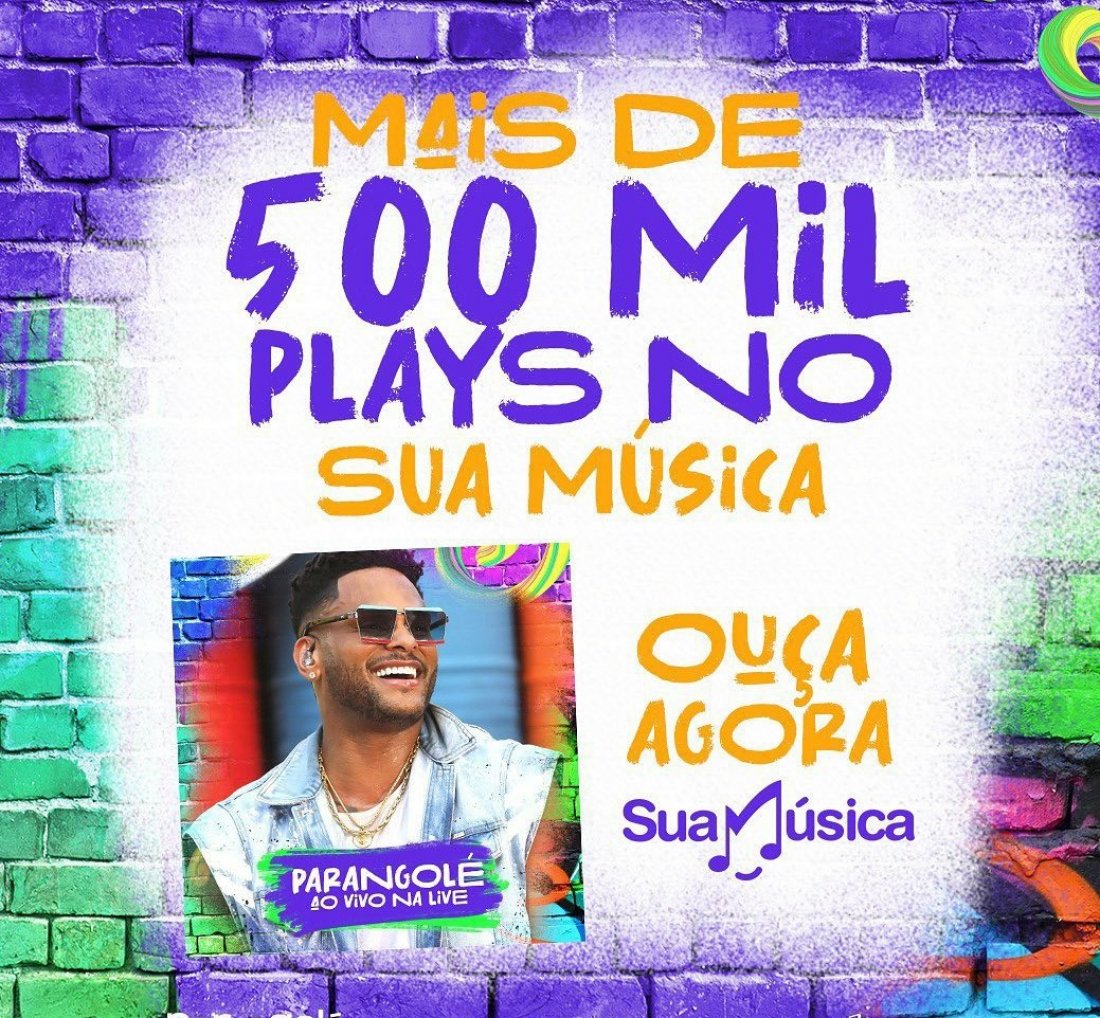 Parangolé comemora mais de 500 mil plays na plataforma [Parangolé comemora mais de 500 mil plays na plataforma