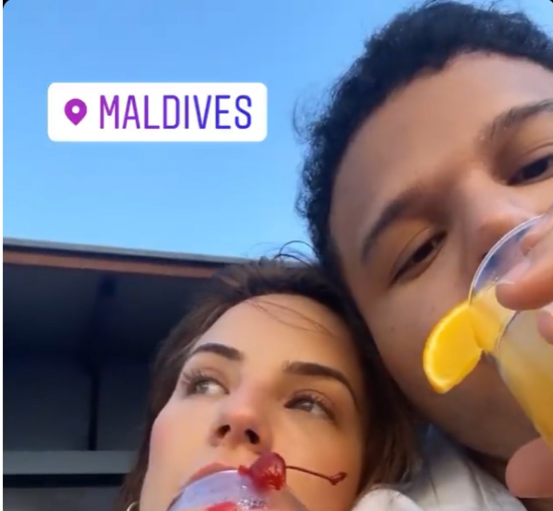 [Tierry e Gabi Martins viajam juntos para as Ilhas Maldivas]