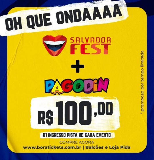 Salvador Fest se une ao Pagodin em super promoção Salvador Fest se une ao Pagodin em super promoção