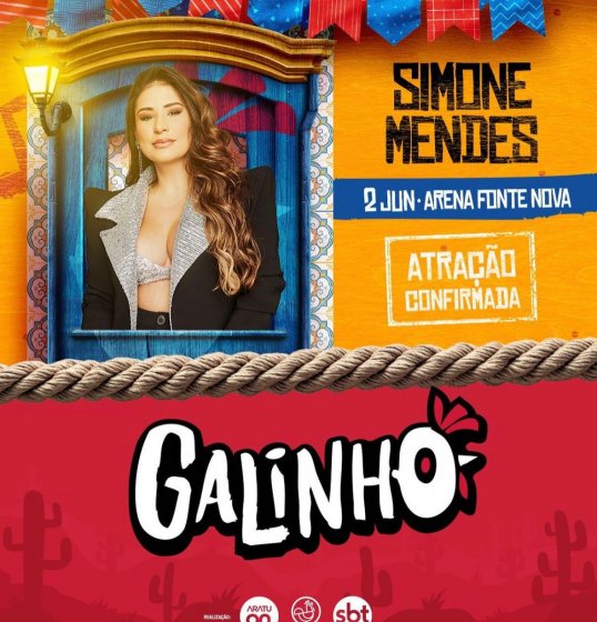 Galinho traz show especial de Simone Mendes para Salvador