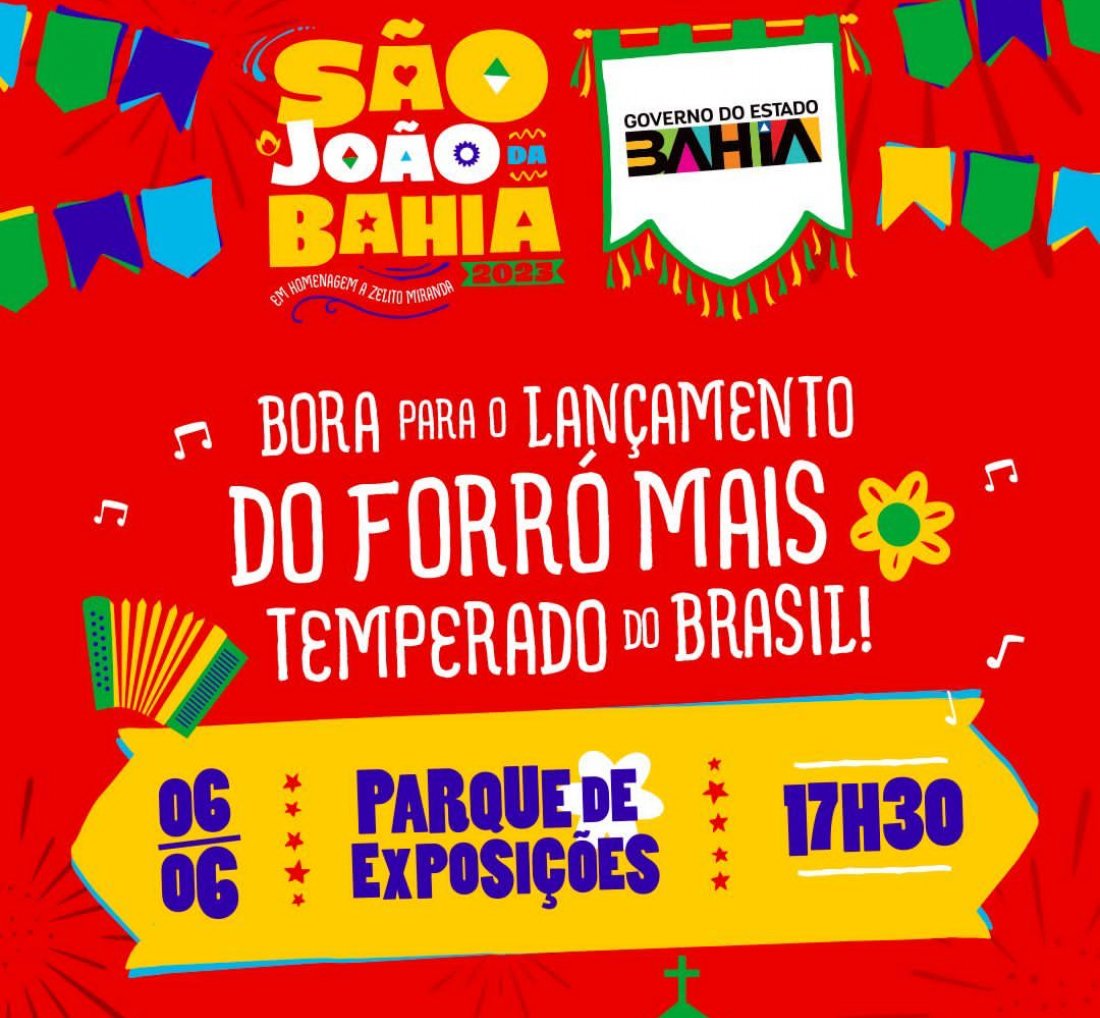 [Governo Anuncia Grade com grandes artistas para o São João da Bahia!]