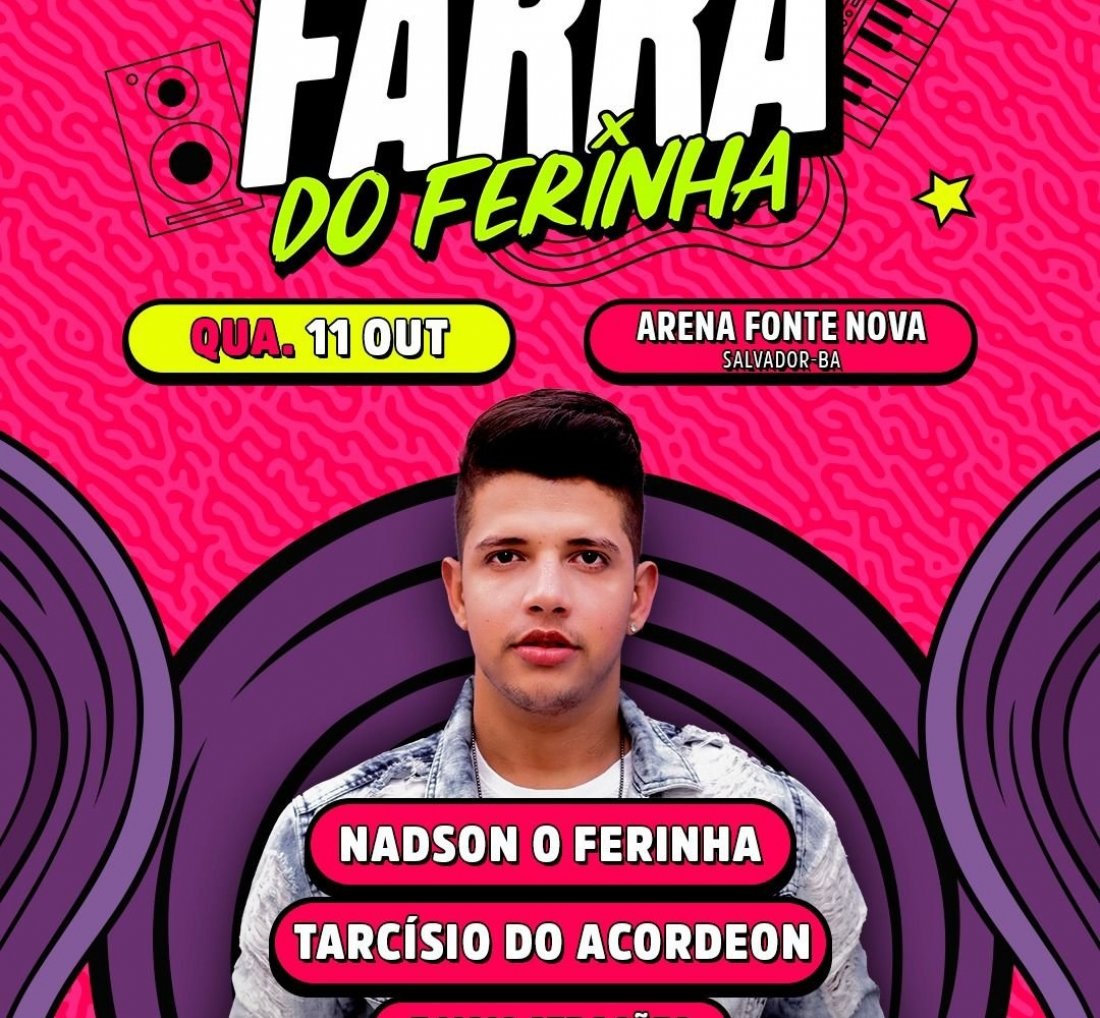 [Farra do Ferinha reunirá Nadson O Ferinha com Tarcísio do Acordeon]