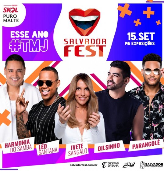 Salvador Fest confirma cinco atrações e o retorno do Palco Pagodão Salvador Fest confirma cinco atrações e o retorno do Palco Pagodão