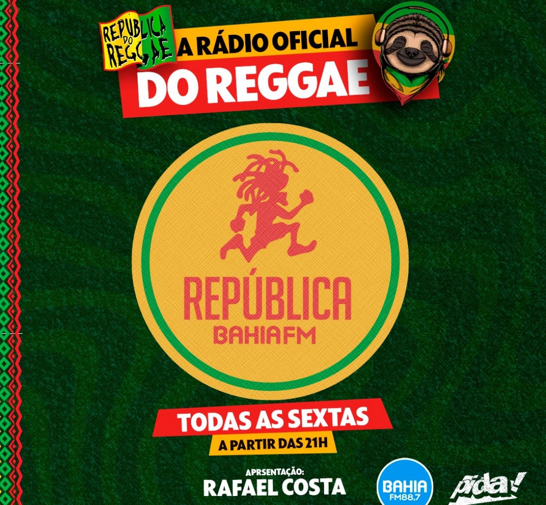 [Programa República Bahia FM com música, prêmios e novidades sobre o reggae]