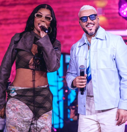 [Ludmilla e Belo cantam juntos em homenagem ao Exaltasamba]