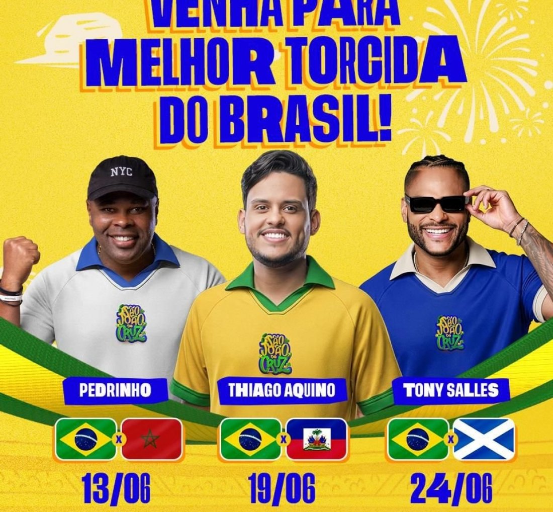 São João de Cruz une futebol e forró em programação especial