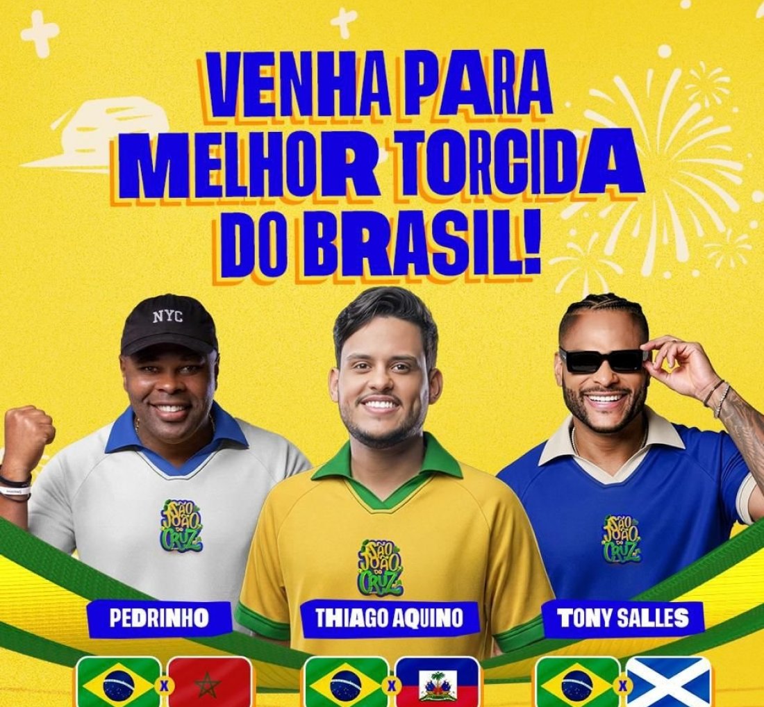 São João de Cruz une futebol e forró em programação especial
