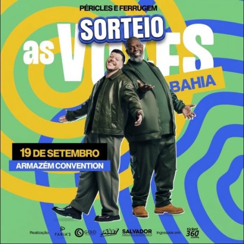 [Sorteio As Vozes - Péricles e Ferrugem]